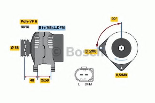 Alternator - BOSCH