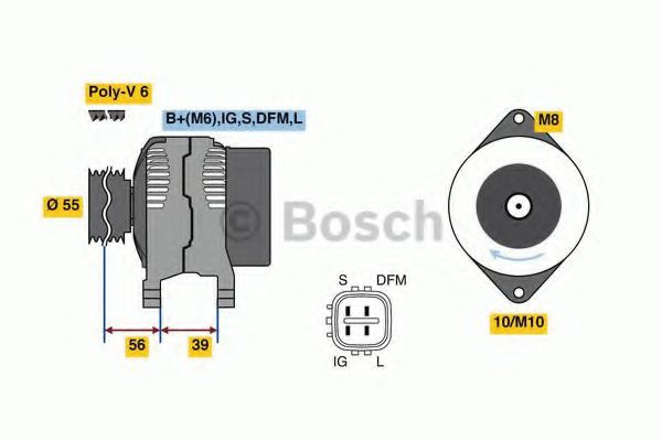 Alternator - BOSCH