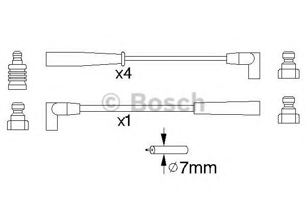 Kit cablu de aprindere - BOSCH