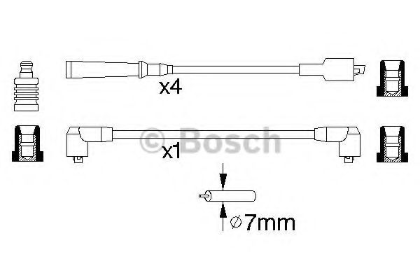 Kit cablu de aprindere - BOSCH