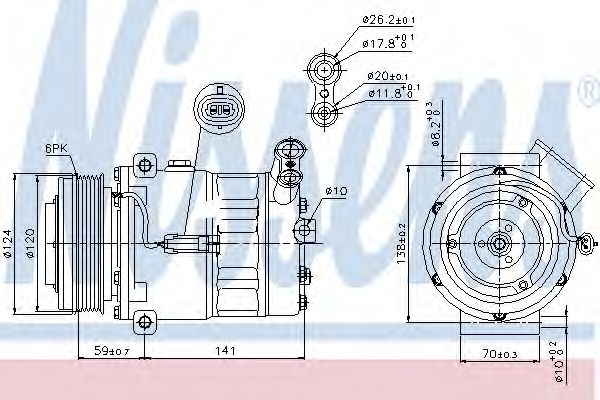 Compresort A/C - NISSENS