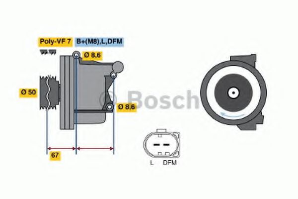 Alternator - BOSCH