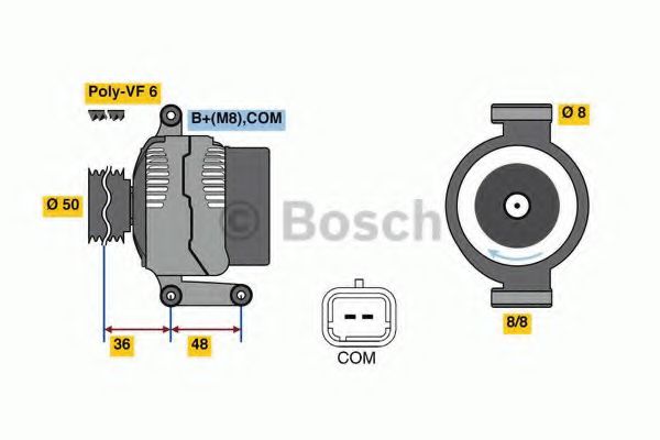 Alternator - BOSCH