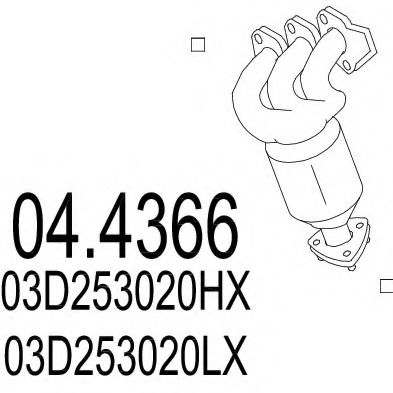 Convertor catalitic - MTS