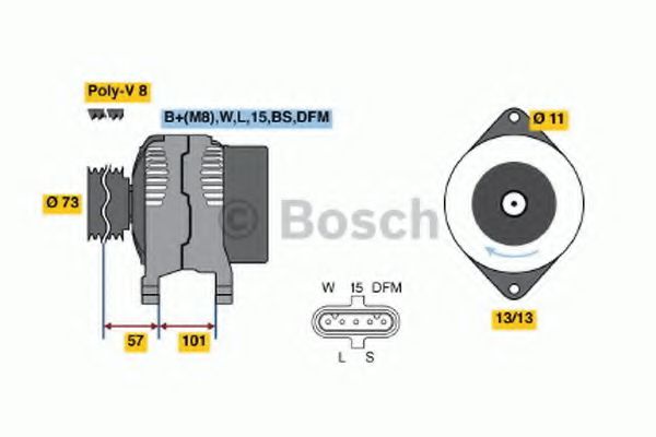 Alternator - BOSCH