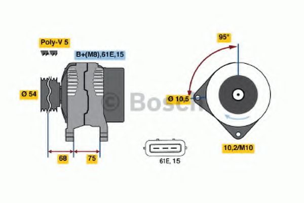 Alternator - BOSCH