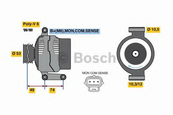 Alternator - BOSCH