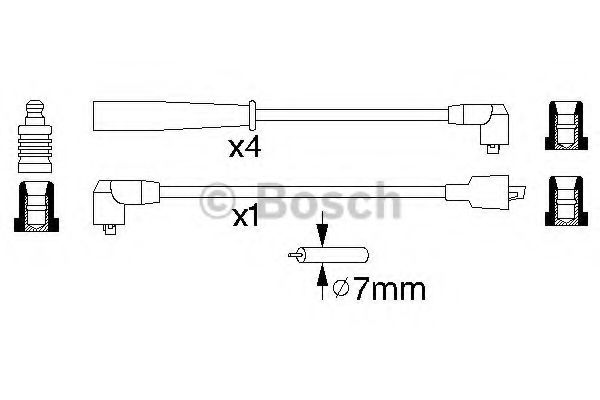 Kit cablu de aprindere - BOSCH