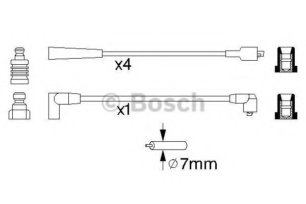 Kit cablu de aprindere - BOSCH