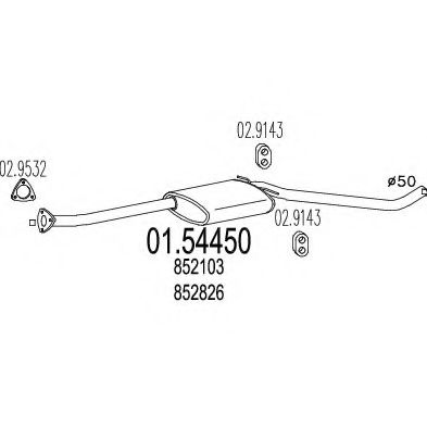 Amortizor mijlociu - MTS