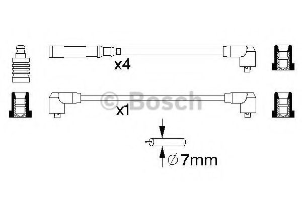 Kit cablu de aprindere - BOSCH