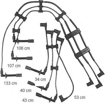 Kit cablu de aprindere - BERU