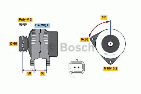Alternator - BOSCH