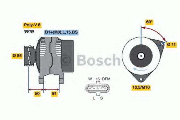 Alternator - BOSCH