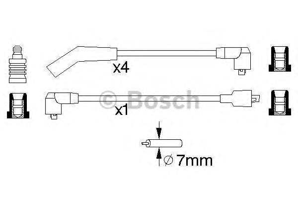 Kit cablu de aprindere - BOSCH