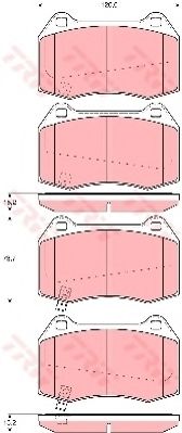 Placute de frana - TRW
