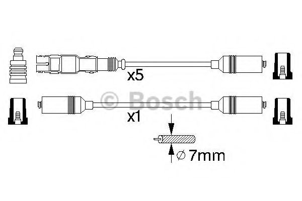 Kit cablu de aprindere - BOSCH