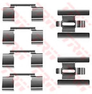 Set de accesorii plăcuțe de frână - TRW