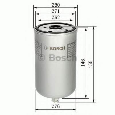 Filtru de combustibil - BOSCH