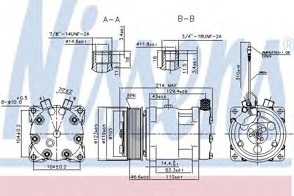 Compresort A/C - NISSENS