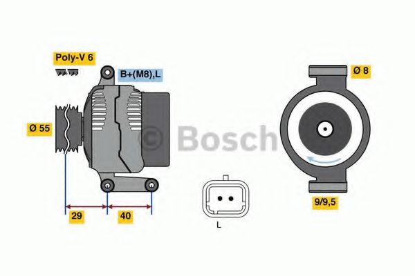 Alternator - BOSCH