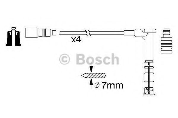 Kit cablu de aprindere - BOSCH