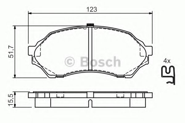 Placute de frana - BOSCH