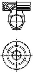 Piston - KOLBENSCHMIDT