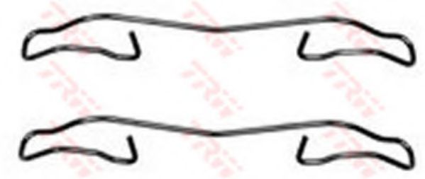 Set de accesorii plăcuțe de frână - TRW