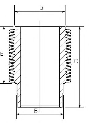 Manșon cilindric - GOETZE ENGINE