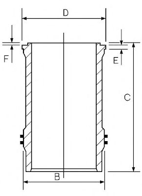 Manșon cilindric - GOETZE ENGINE
