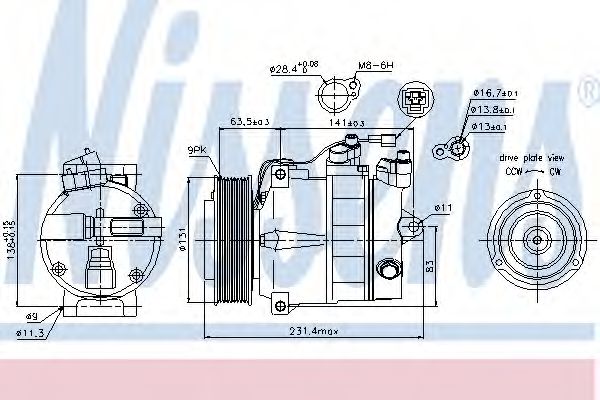 Compresort A/C - NISSENS