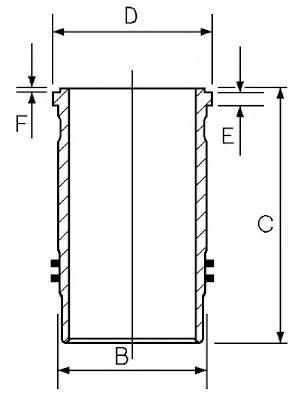 Manșon cilindric - GOETZE ENGINE