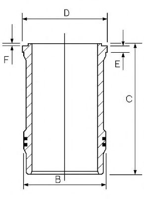 Manșon cilindric - GOETZE ENGINE