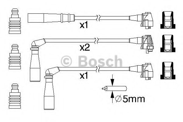 Kit cablu de aprindere - BOSCH