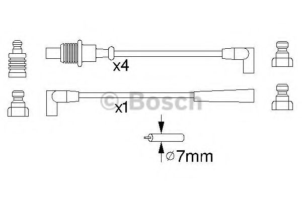 Kit cablu de aprindere - BOSCH