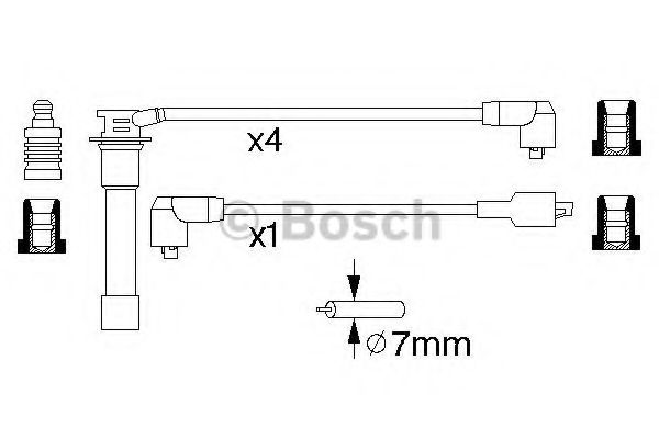 Kit cablu de aprindere - BOSCH