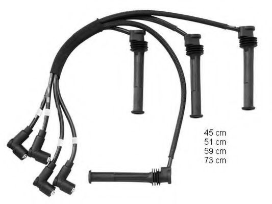 Kit cablu de aprindere - BERU