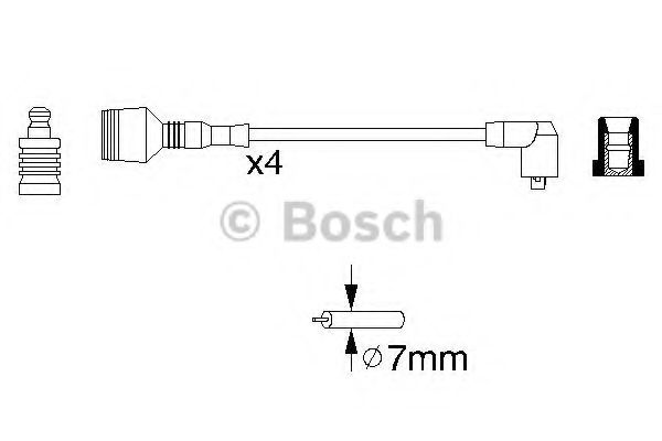 Kit cablu de aprindere - BOSCH