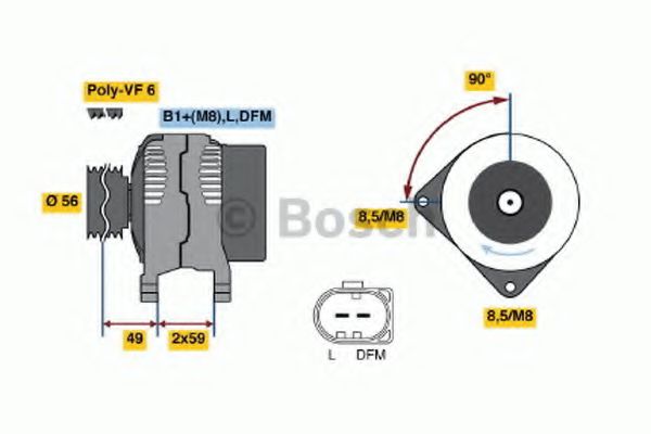 Alternator - BOSCH