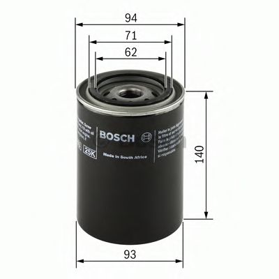 Filtru de ulei - BOSCH