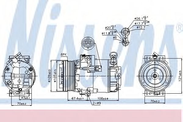 Compresort A/C - NISSENS