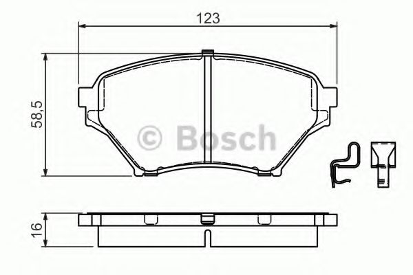 Placute de frana - BOSCH