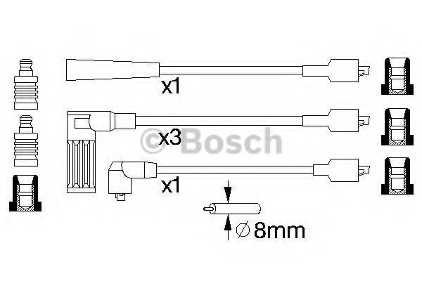 Kit cablu de aprindere - BOSCH