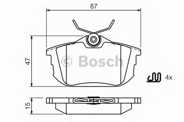 Placute de frana - BOSCH
