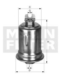 Filtru de combustibil - MANN-FILTER