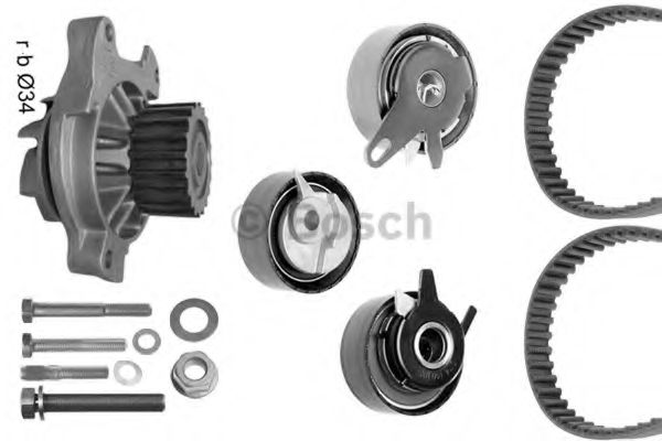 Set curea distributie cu pompa de apa - BOSCH