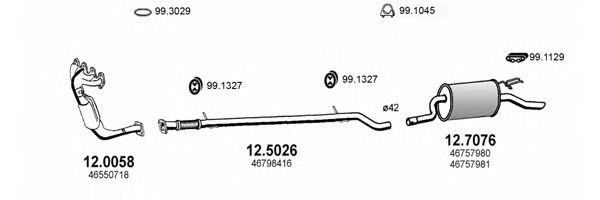 set placute frana,frana disc - BREMBO