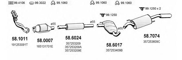 Set garnituri chiulasa - ELRING