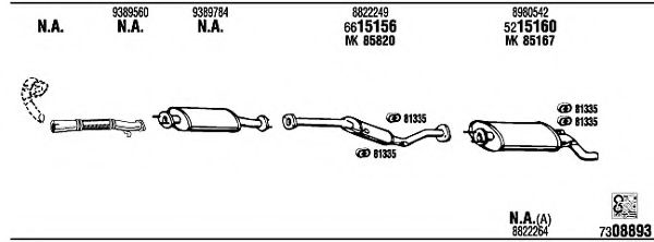 MTR Pipe Connector, exhaust system 30113684 - MTR